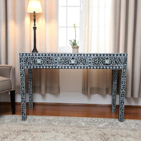 mother-of-pearl-inlay-floral-3-drawer-console-black