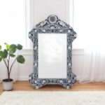 mother-of-pearl-inlay-floral-bird-mirror-black