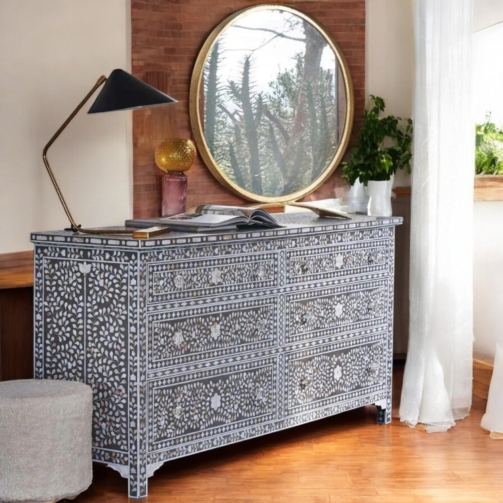 mother-of-pearl-floral-6-drawers-sideboard-grey (4)