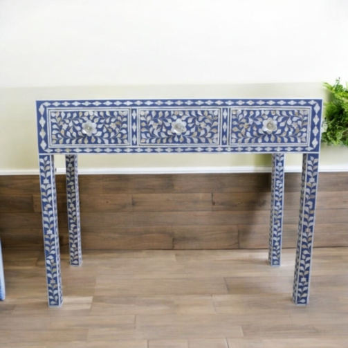 mother-of-pearl-inlay-floral-3-drawers-console-table-blue (5)