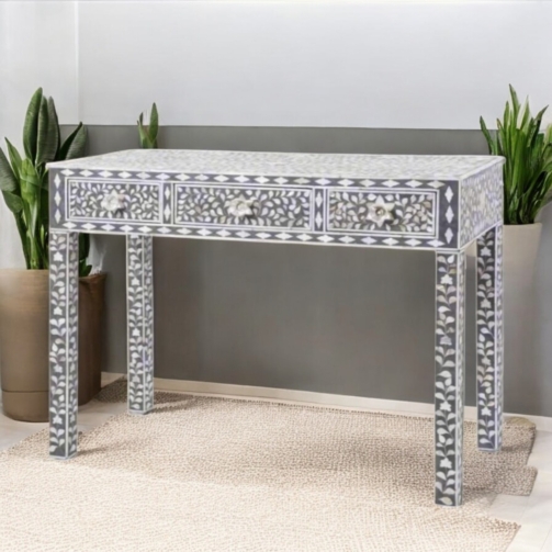 mother-of-pearl-inlay-floral-3-drawers-console-table-grey (4)