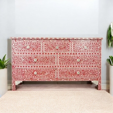 mother-of-pearl-inlay-floral-chest-of-7-drawers-red (1)