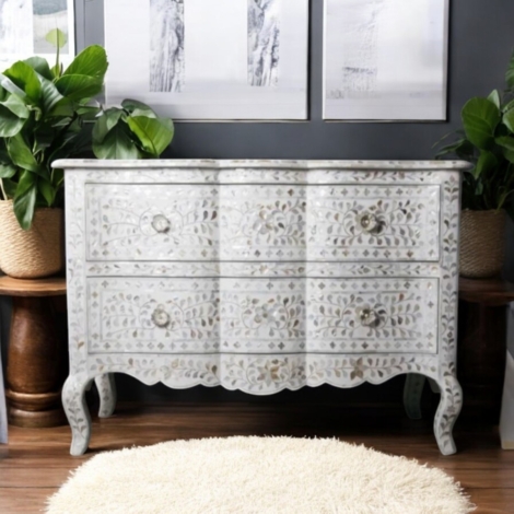 Mother of Pearl Inlay Chest of Drawer