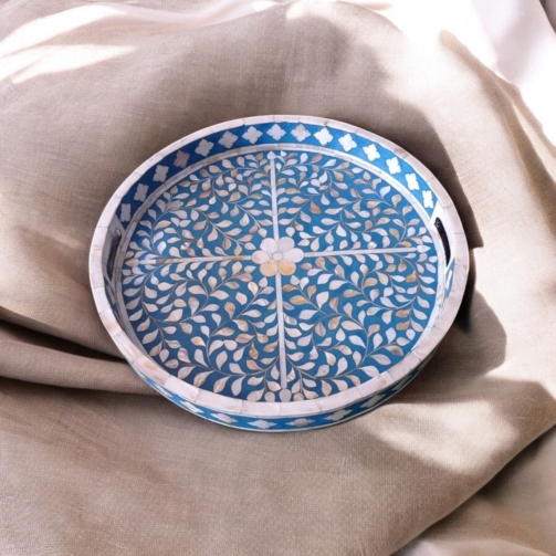 mother-of-pearl-inlay-round-floral-tray-blue (2)