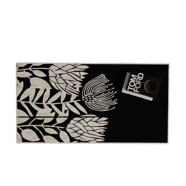 Alia Bone Inlay Tulip Coffee Table Black 3